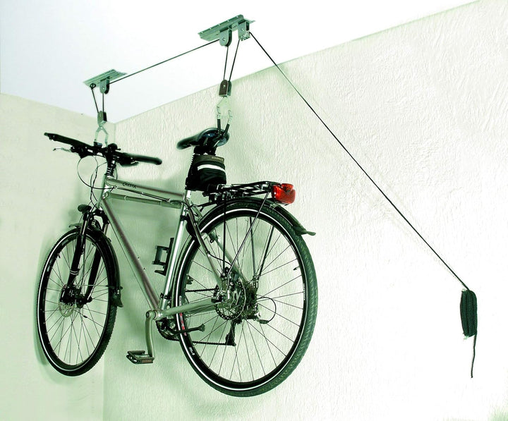Alberts 802318 Fahrrad-Lift | für die Befestigung unter der Decke | galvanisch blau verzinkt