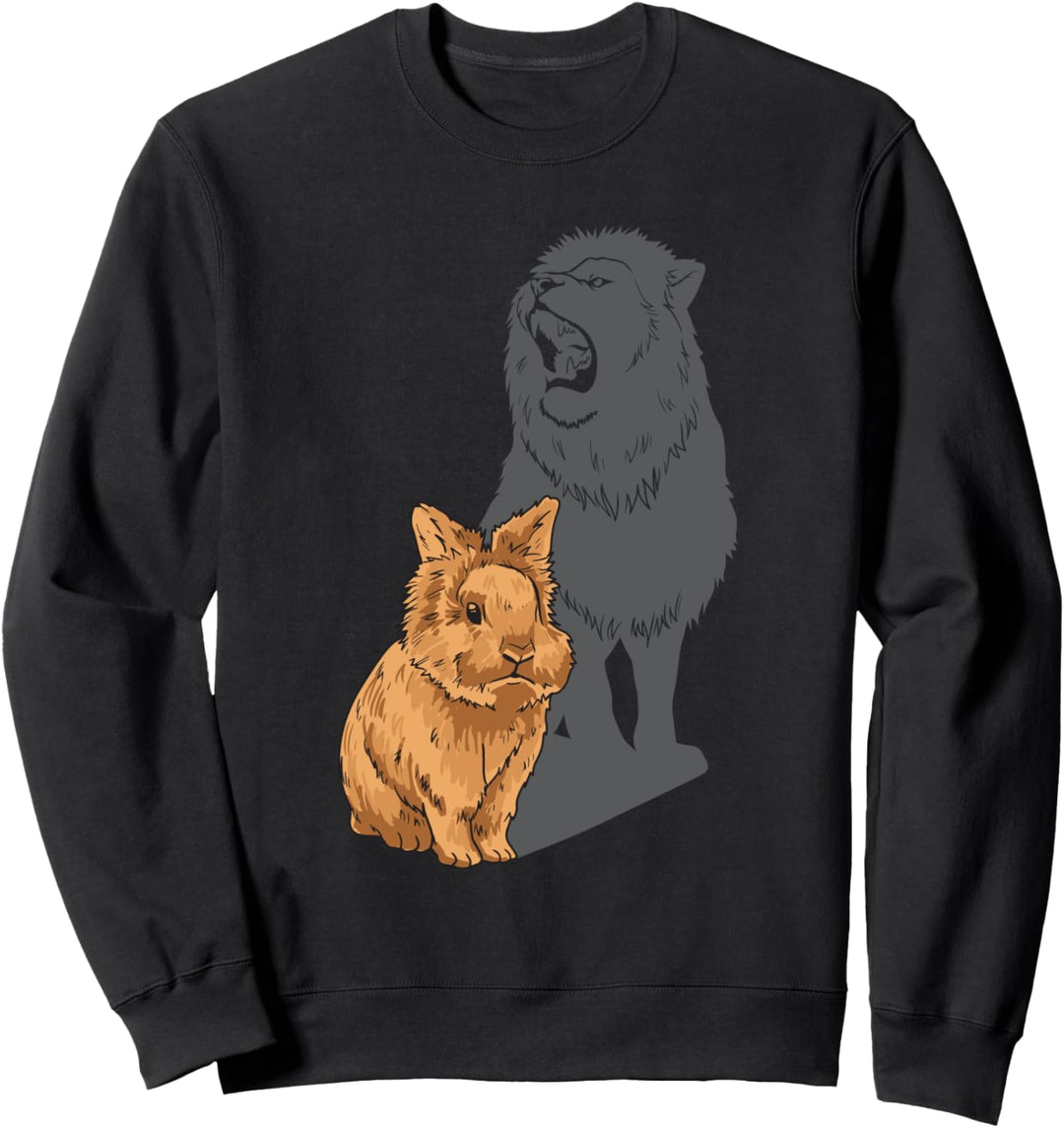 Lustiges Löwenkopfkaninchen Kaninchen Züchter Sweatshirt