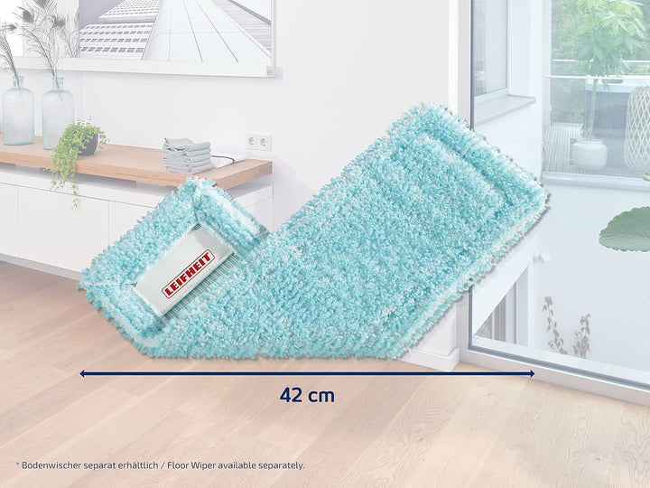 Leifheit Wischbezug Profi XL Super Soft, 4er Set für Parkett | Für Laminat, Kork und Holzböden, mini