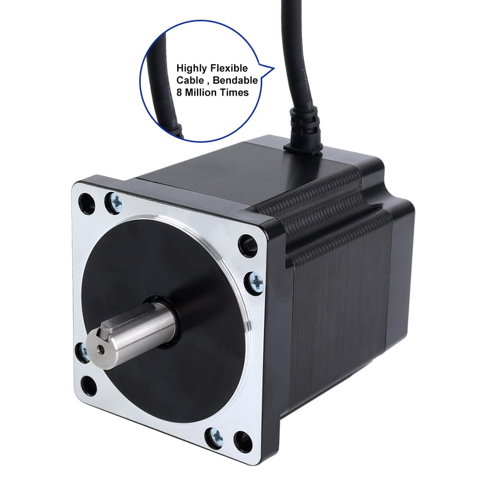 STEPPERONLINE 1 Achse CNC-Kit 8.0Nm 6.0A Nema 34 Schrittmotor & Treiber DM860Y CNC-Mühlrouter Drehro
