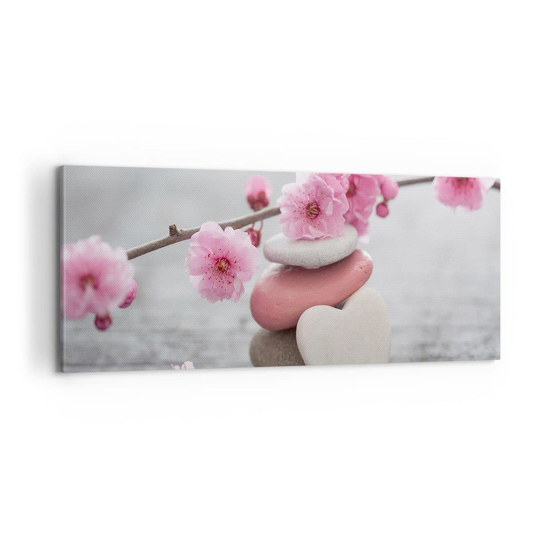 Panorama Bilder auf Leinwand 100x40cm Leinwandbild Yoga weiblich Blume Gesundheit Gross Wanddeko Bil