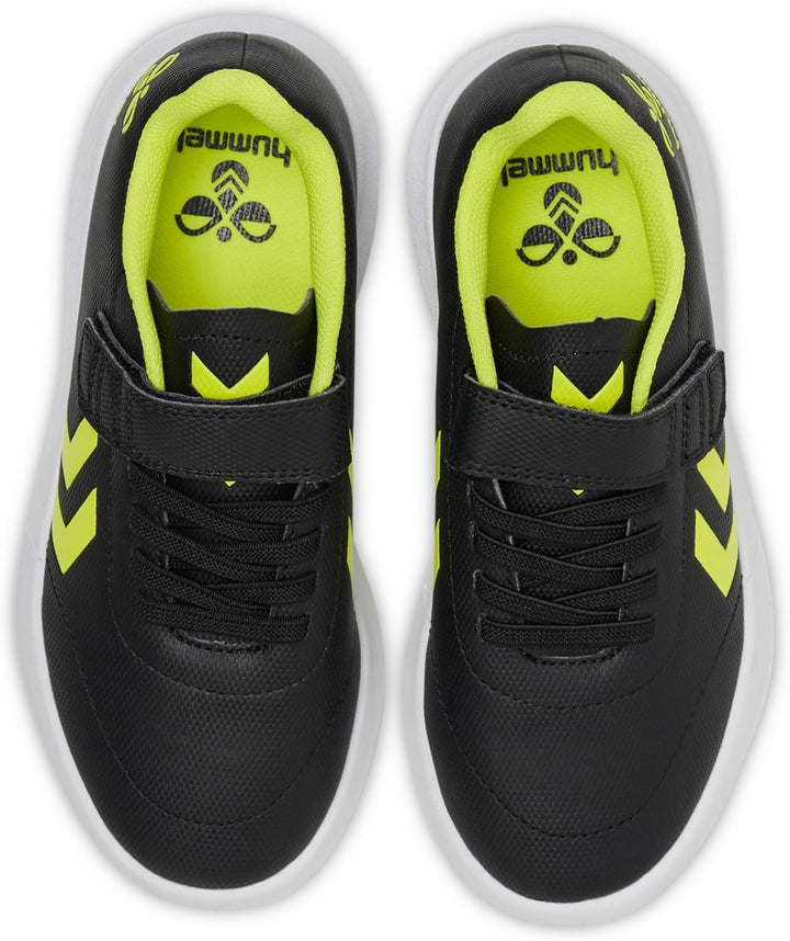 hummel Unisex Kinder Top Star In. Jr Football Shoe 28 EU Black Yellow, 28 EU Black Yellow