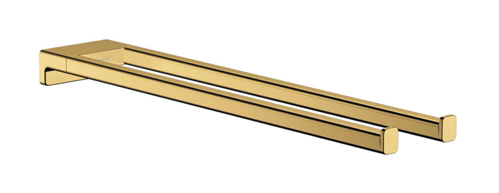 hansgrohe Handtuchstange AddStoris, Handtuchhalter 44.5cm, Badetuchhalter, Polished Gold Optic Polis