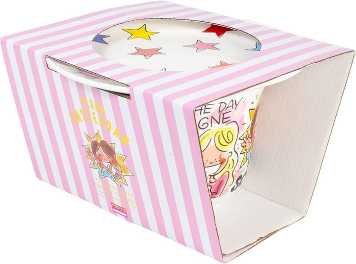 Blond Amsterdam Suppenset You’re Souper – Schale mit Henkel Ø14cm & Sternenteller Ø18cm – Fröhliches