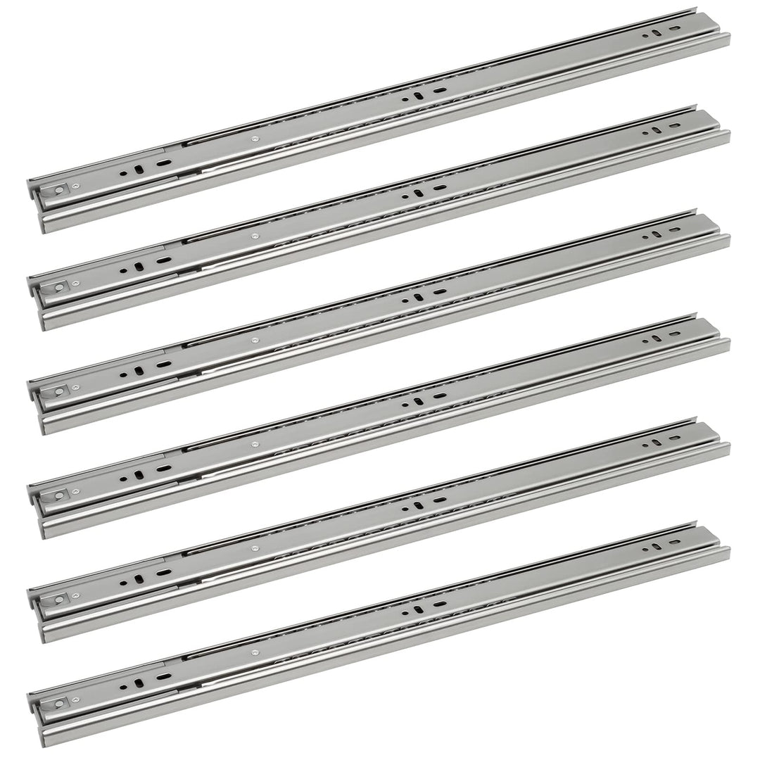 Ansobea Schubladenschienen 650mm, Kugelführungen mit 45 kg Tragkraft Vollauszüge, Schubladenauszug T