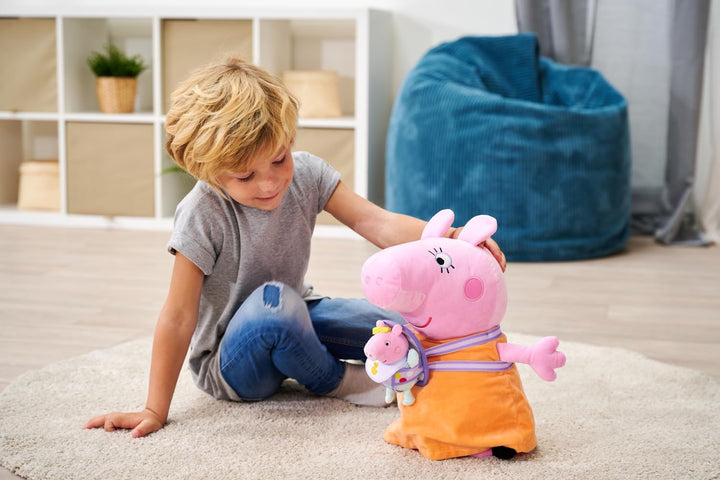 Simba Toys - Peppa Wutz – Mama mit Evie Plüschfigur 33cm – weiches Kuscheltier für Kinder ab 0 Jahre