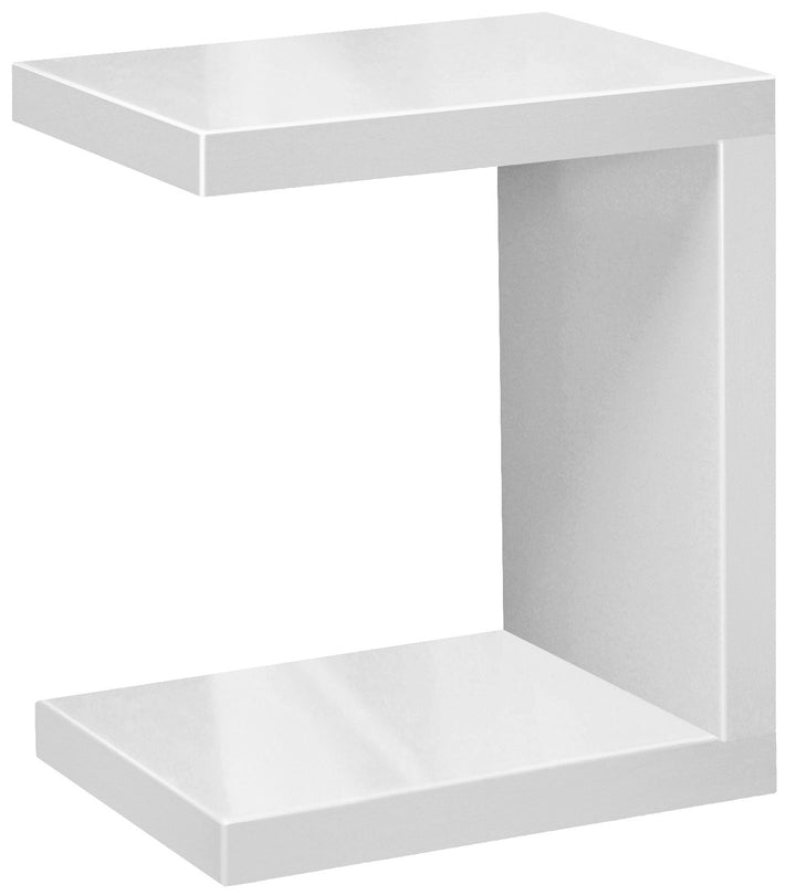 Phoenix 148802WE Beistelltisch U-Form (schraubenlos), Weiss