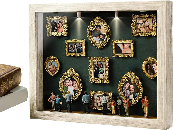 Mini Museum Bilderrahmen Personalisiert„Museum of Us“, 3D Bilderrahmen Personalisiert Mit Fotos- DIY