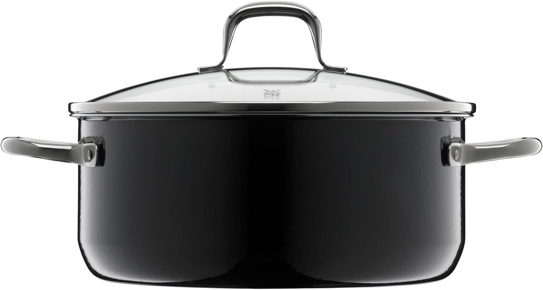 WMF Fusiontec Essential Kochtopf gross, 24 cm, Glasdeckel, Bratentopf Induktion, 4,4l, High-Tech Ker