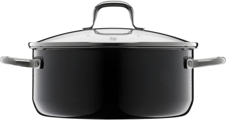 WMF Fusiontec Essential Kochtopf gross, 24 cm, Glasdeckel, Bratentopf Induktion, 4,4l, High-Tech Ker