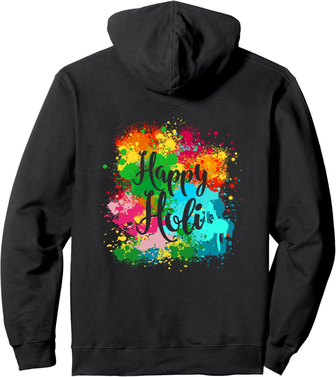 Happy Holi Festival Bunte Farben Party India Frühling Pullover Hoodie