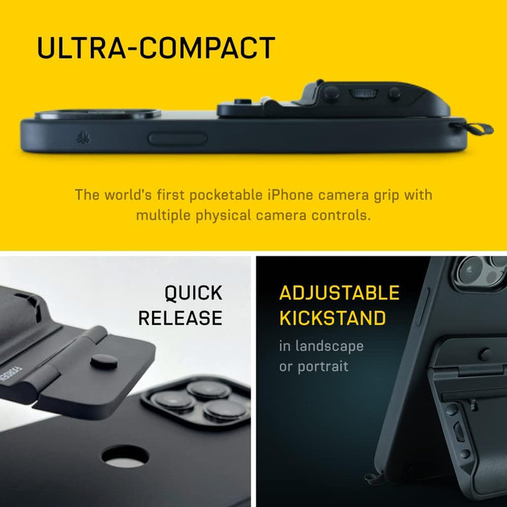 FJORDEN Plus Bundle für iPhone 17 Pro Max – MagSafe-Handygriff, Kameragriff mit Auslöser – Magnetisc