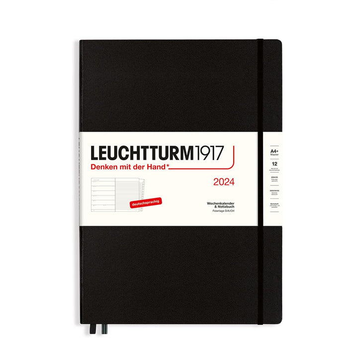LEUCHTTURM1917 367693 Wochenkalender & Notizbuch Master (A4+) 2024, mit Extraheft für Adressen und J