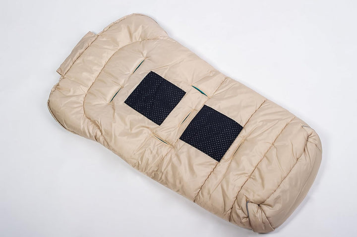 Altabebe AL2204-34 Winterfusssack, Deluxe Linie, beige - petrol Beige / Petrol, Beige / Petrol
