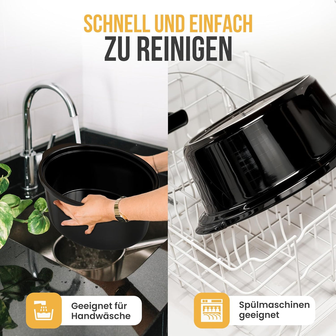 Strex Schongarer Slowcooker 3.5L - Herausnehmbarer Keramik-Innenbehälter - Warmhaltefunktion - Slow