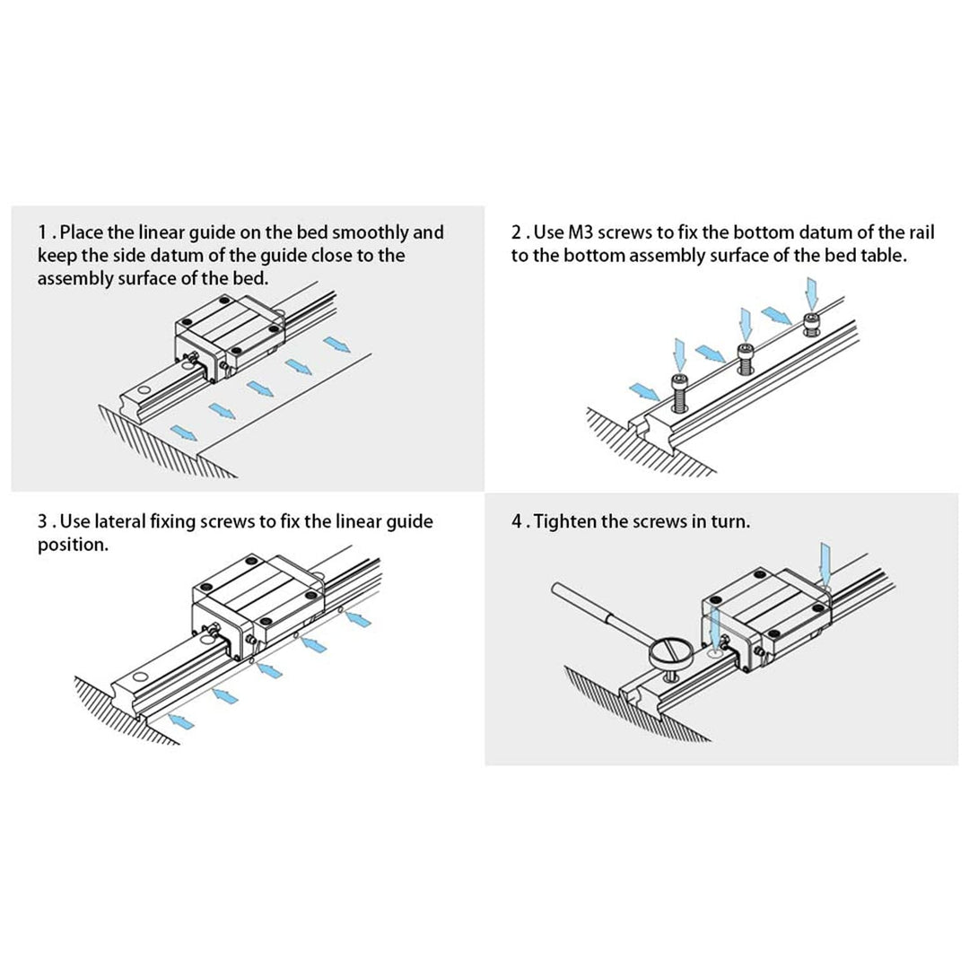 MGN12H 300MM linearführung schiene MGN12 linear rail mit MGN12H Carriage Block für 3D-Drucker und CN