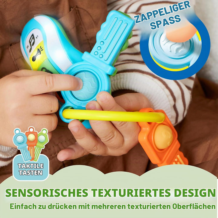 JOYIN Baby Spielzeug Schlüssel und Handy, Sensorik Spielzeug Autoschlüssel Telefon Spielzeug für Kin