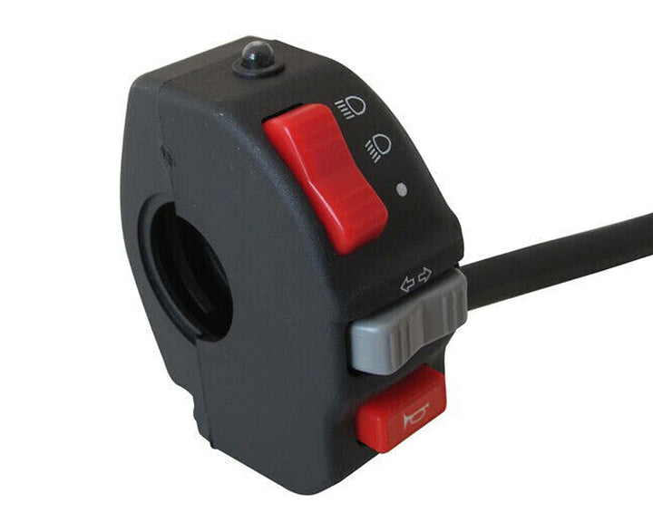 Motorrad Schalter Baugruppe Schaltanlage Cluster für Scheinwerfer, Blinker, Hupe Passend für 22mm 7/