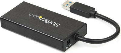 StarTech.com 3 Port USB 3.0 Hub mit Gigabit Ethernet Adapter aus Aluminium - Kompakter USB3 Hub mit