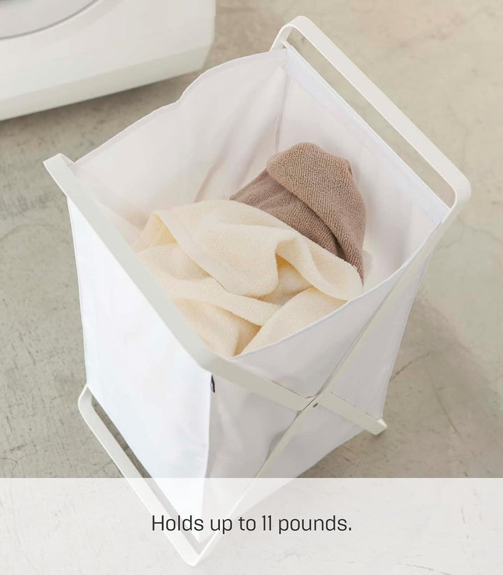 Laundry Basket - Tower - white Weiss, Weiss