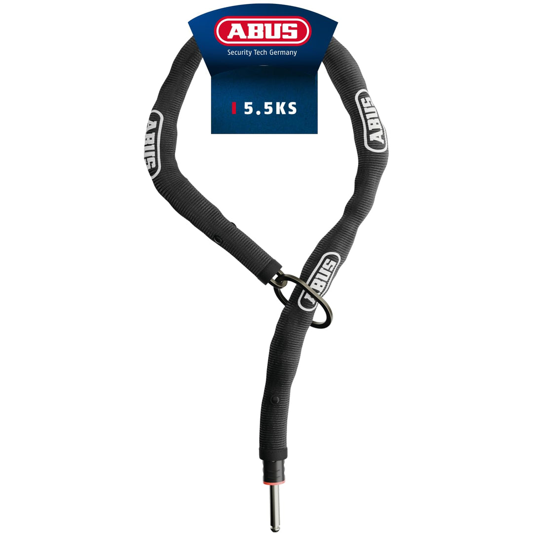 ABUS Rahmenschloss-Einsteckkette ADAPTOR CHAIN Classic 5.5KS - 5,5 mm starke Stahlkette mit ovalem L