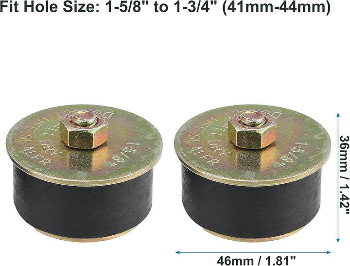 X AUTOHAUX 4 Stk Auto Frost Gummi Expansionsstopfen passend 1-5/8" bis 1-3/4" 41mm-44mm