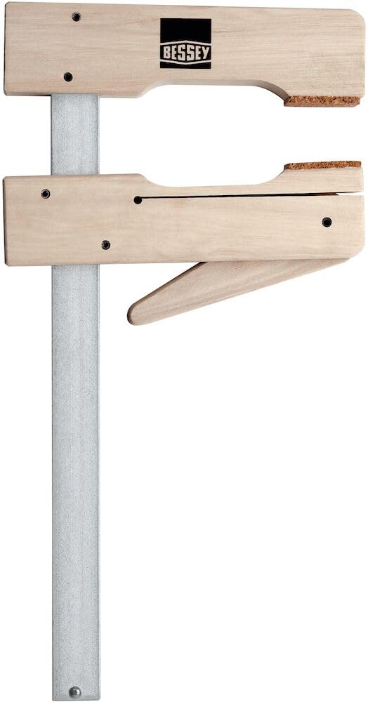 BESSEY Kle mmzwinge Holz-Kle mmy HKL20, Spannweite 200 mm Ausladung 110 mm, Presskorkauflagen für sc
