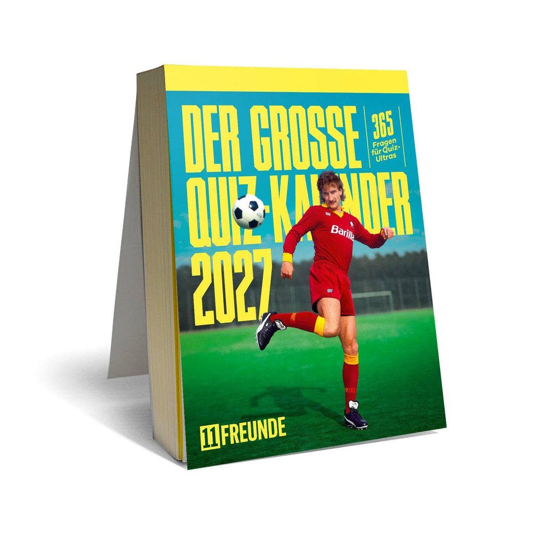 Der grosse 11FREUNDE Quiz-Kalender 2027: Tagesabreisskalender 11,8x15,9 cm mit 365 Fussball-Fragen |