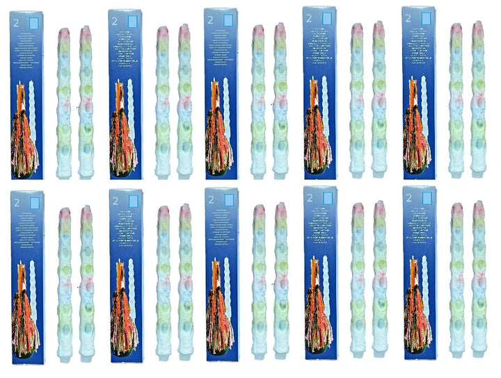 Hillfield® 20 Tropfkerzen bunt Partykerzen Spitzkerzen Dekokerzen Bunte Tropfkerze (20 Stück (10 Pac