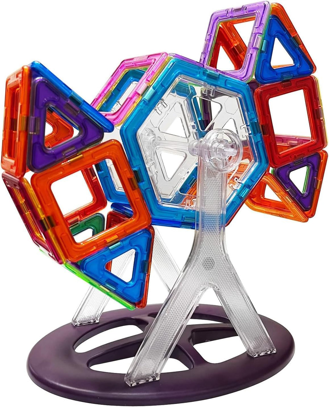 MAGNIKON Magnetische Bausteine Der Baumeister, Magnetbau-Set 118-teilig - Montessori Spielzeug ab 3