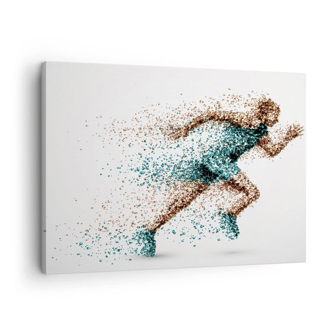 Bilder auf Leinwand Athlet sprinter sport läufer Leinwandbild 70x50cm Wandbilder Dekoration Wohnzimm