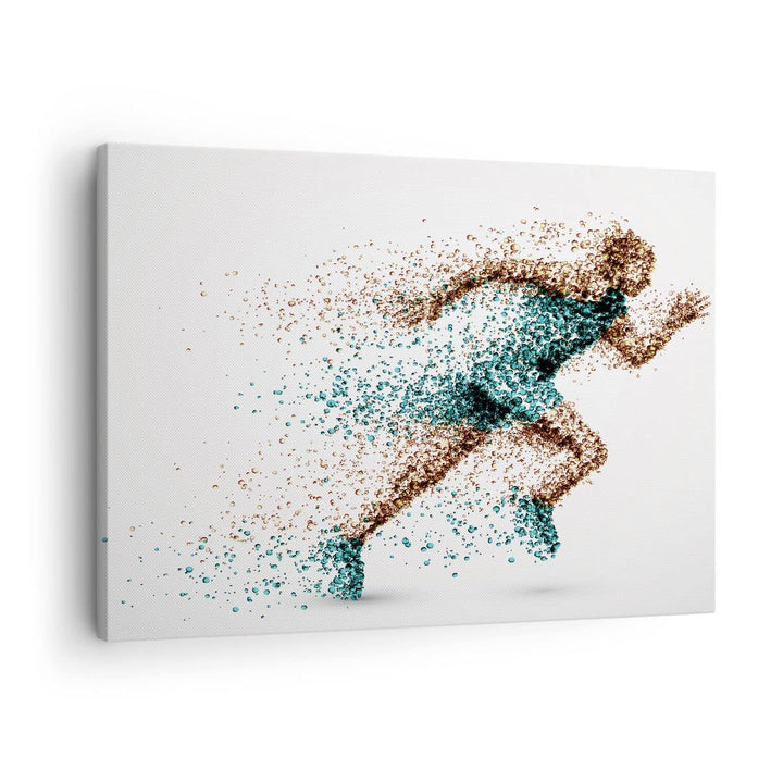 Bilder auf Leinwand Athlet sprinter sport läufer Leinwandbild 70x50cm Wandbilder Dekoration Wohnzimm