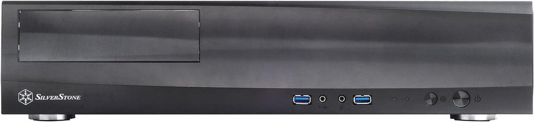 SilverStone SST-ML03B - Milo Micro ATX Schmales HTPC Gehäuse, schwarz