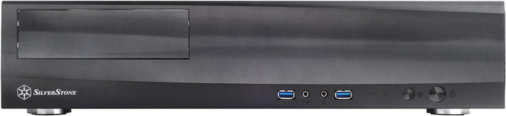 SilverStone SST-ML03B - Milo Micro ATX Schmales HTPC Gehäuse, schwarz