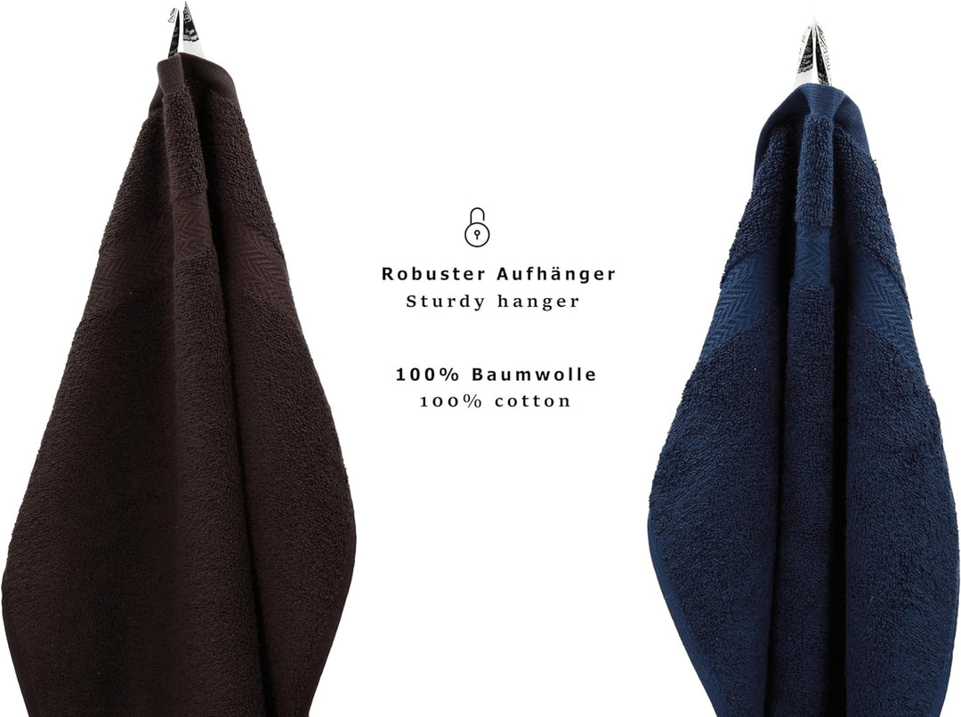 Betz 10-TLG. Handtuch-Set Premium 100% Baumwolle 2 Duschtücher 4 Handtücher 2 Gästetücher 2 Waschhan