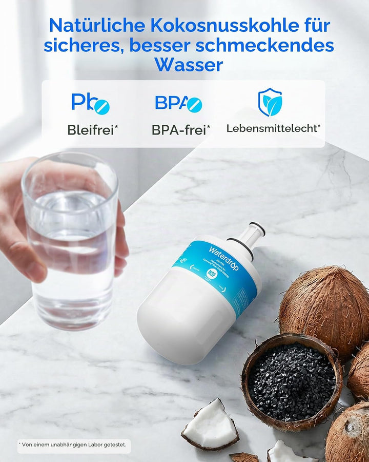 Waterdrop DA29-00003G Kühschrank Wasserfilter, Ersatz für Samsung AquaPure Plus DA29-00003G, DA29-00