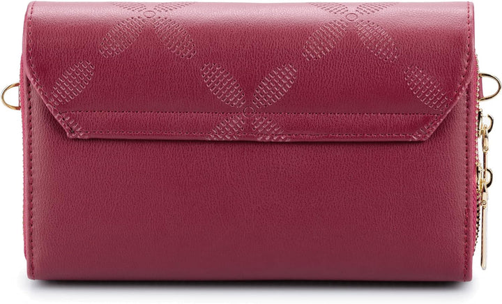 PAULO SERINI® Umhängetasche Damen | Handytasche zum Umhängen aus 100% veganem Leder | Handtasche Dam