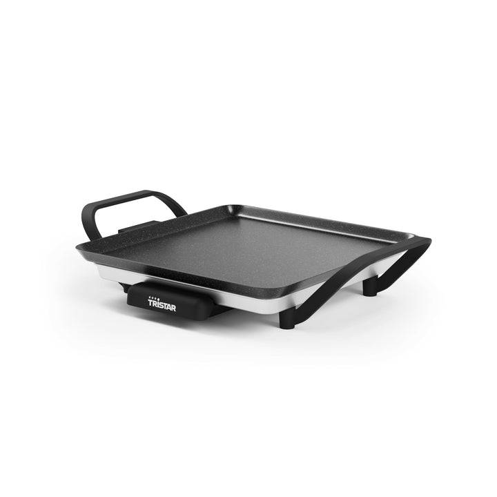 Tristar Tischgrill slim S - Eine Backfläche von 28 x 28 cm - Einstellbarer Thermostat - Antihaftbesc