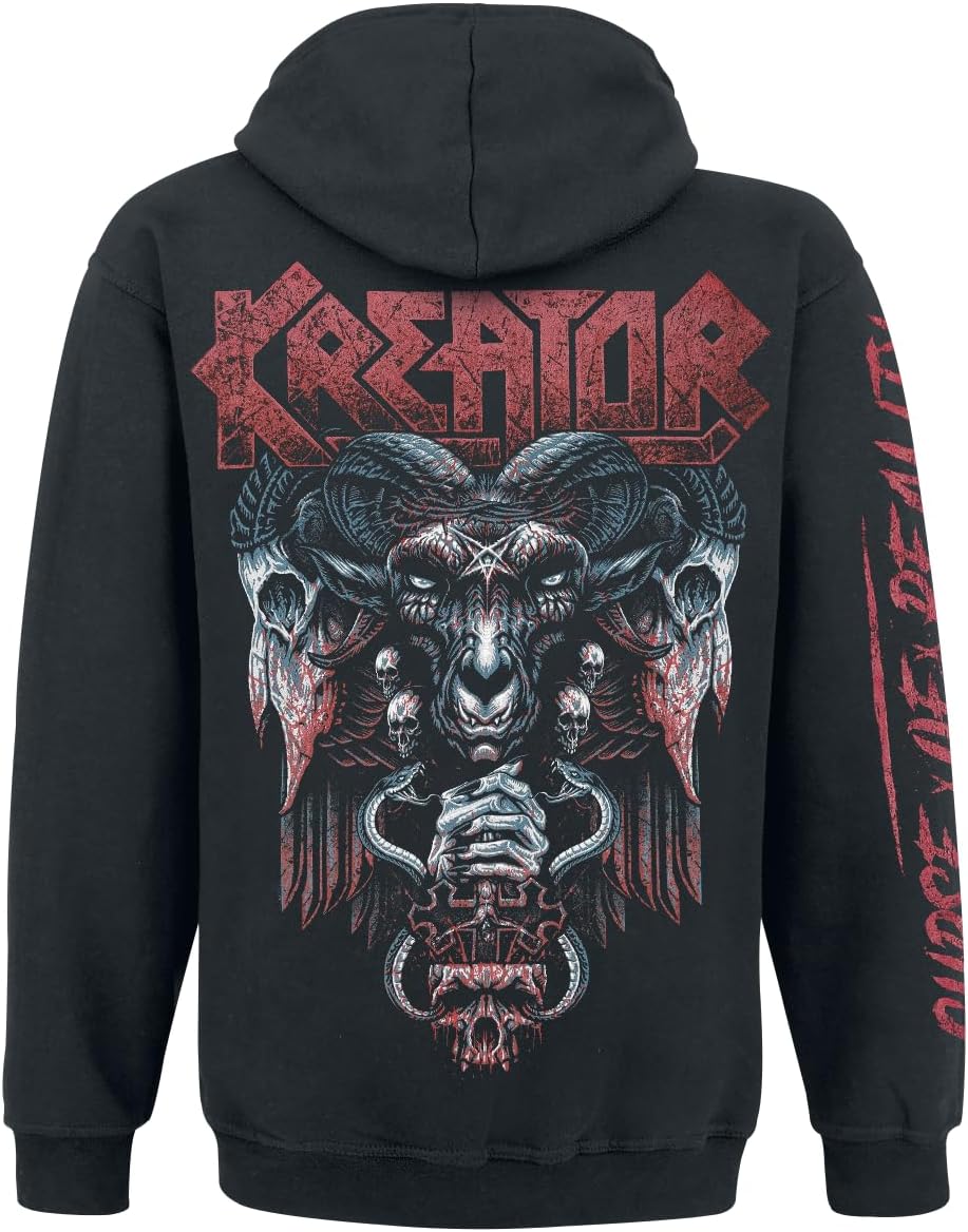 Kreator Curse of Reality Männer Kapuzenpullover schwarz Band-Merch, Bands M Schwarz, M Schwarz