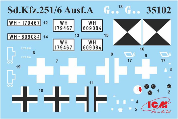 ICM 35102 Modellbausatz, Schwarz