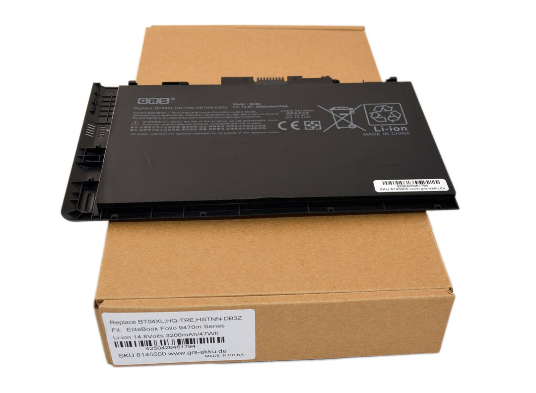 GRS Akku für HP EliteBook Folio 9470 9470m Serie, ersetzt: 687517-171 687517-2C1 687945-001 696621-0