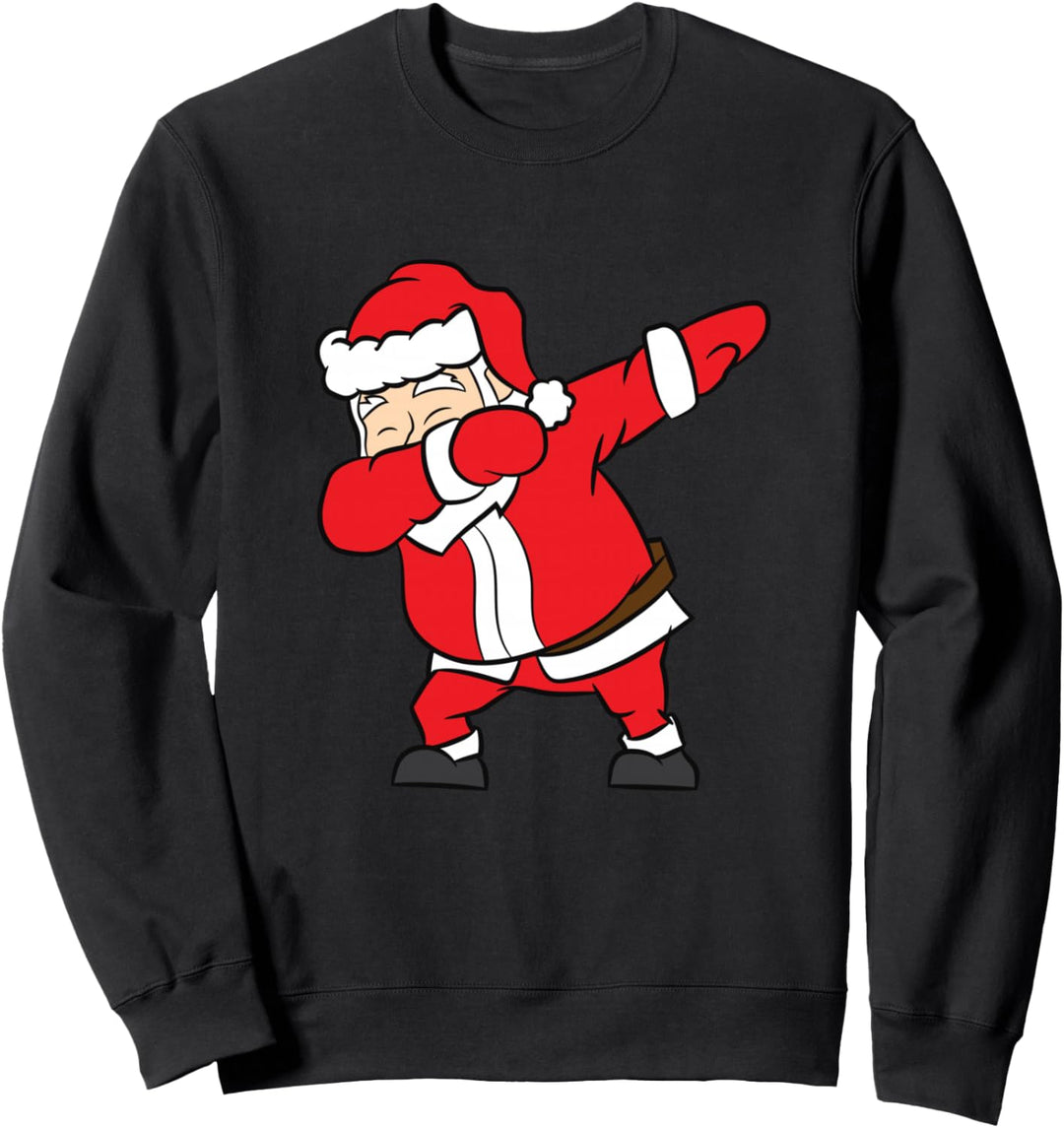 Kinder Weihnachten Dabbing Weihnachtsmann Weihnachten Sweatshirt