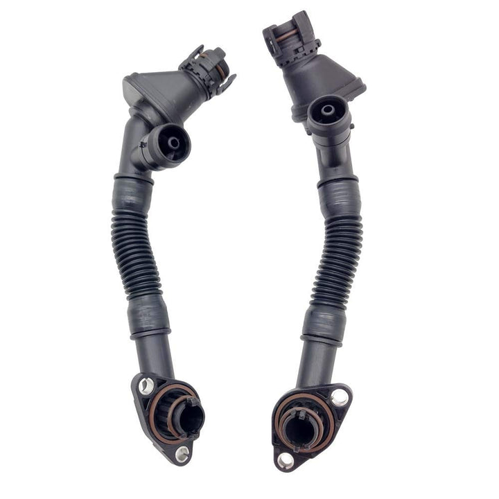 OKAY MOTOR Set of 2 Crankcase Vent Hose Left and Right for BMW X5 X6 F01 F02 F07 F10 F12 F13 550i 65