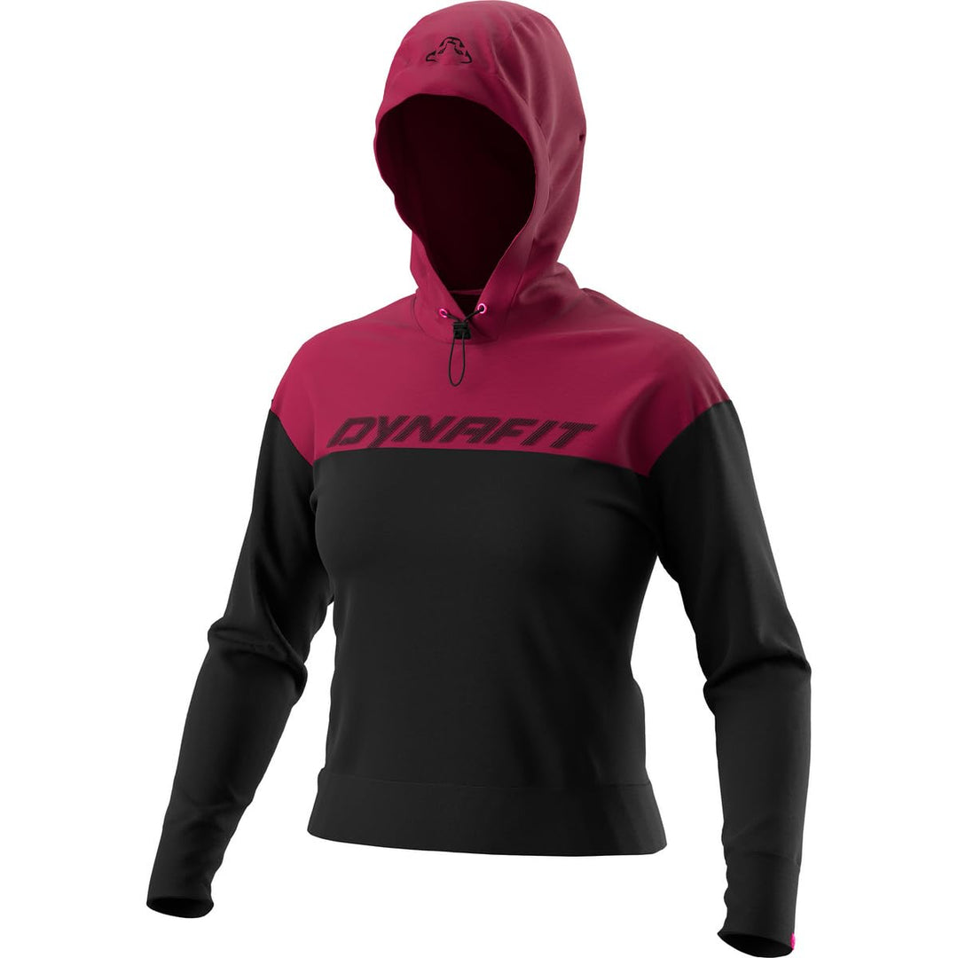 DYNAFIT Damen Tshirt, XS Beet Red Melange/0910