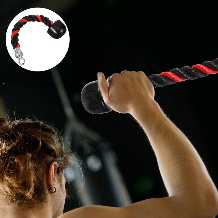 NUOBESTY Trizepsseil Kabelbefestigung aus Nylon und Tpr für Krafttraining im Fitnessstudio Robustes