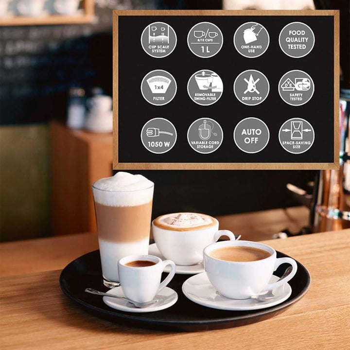 Melitta 1010-05 wh Easy Therm Kaffeefiltermaschine -Thermkanne -Tropfstopp -Schwenkfilter weiss Weis