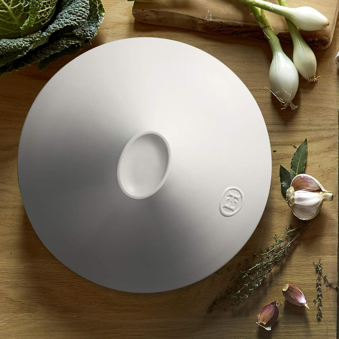 Emile Henry Delight Tajine, Keramik, 4,0 Quart, Schiefer mit Weiss 4.0 Quart Schiefer mit Weiss., 4.
