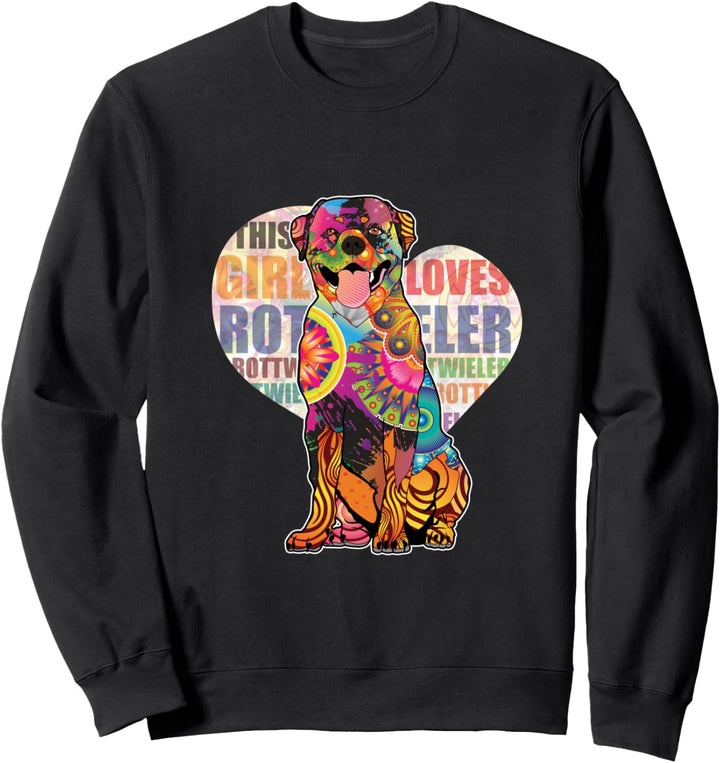 Rottie Mom Shirt This Girl Loves Rottweilers Dog Sweatshirt