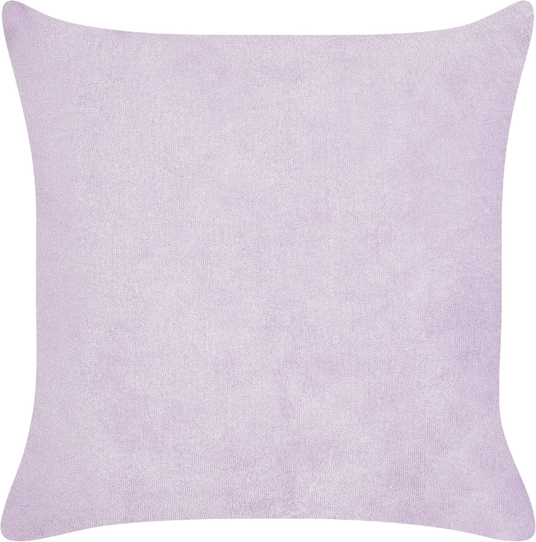 Set aus 2 dekorative Kissen aus Cord 43 x 43 cm Violett Millet