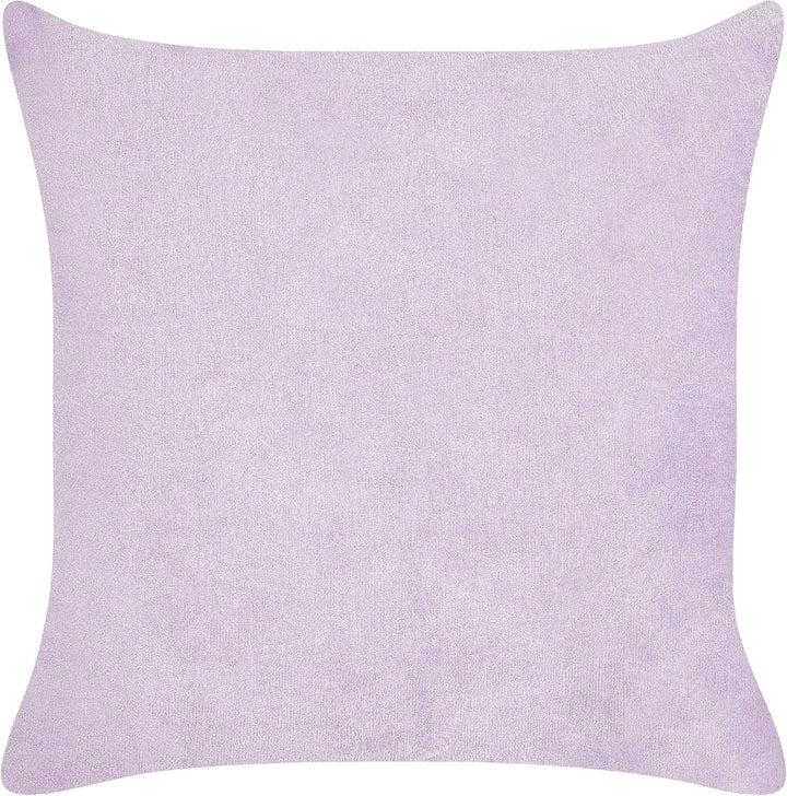 Set aus 2 dekorative Kissen aus Cord 43 x 43 cm Violett Millet
